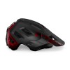 MET Roam mips rosso nero metallizzato lucido 3HM115 NR2