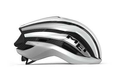 MET Trenta 3k carbon mips bianco metallizzato opaco 3HM146 BI2