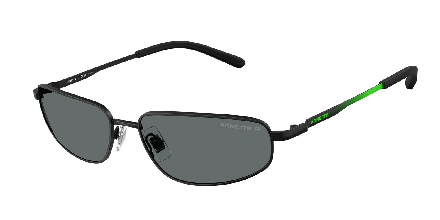 Sonnenbrillen Arnette Narro AN 3092 (737/81) farbe nero opaco form oval gläser polar grigio scuro