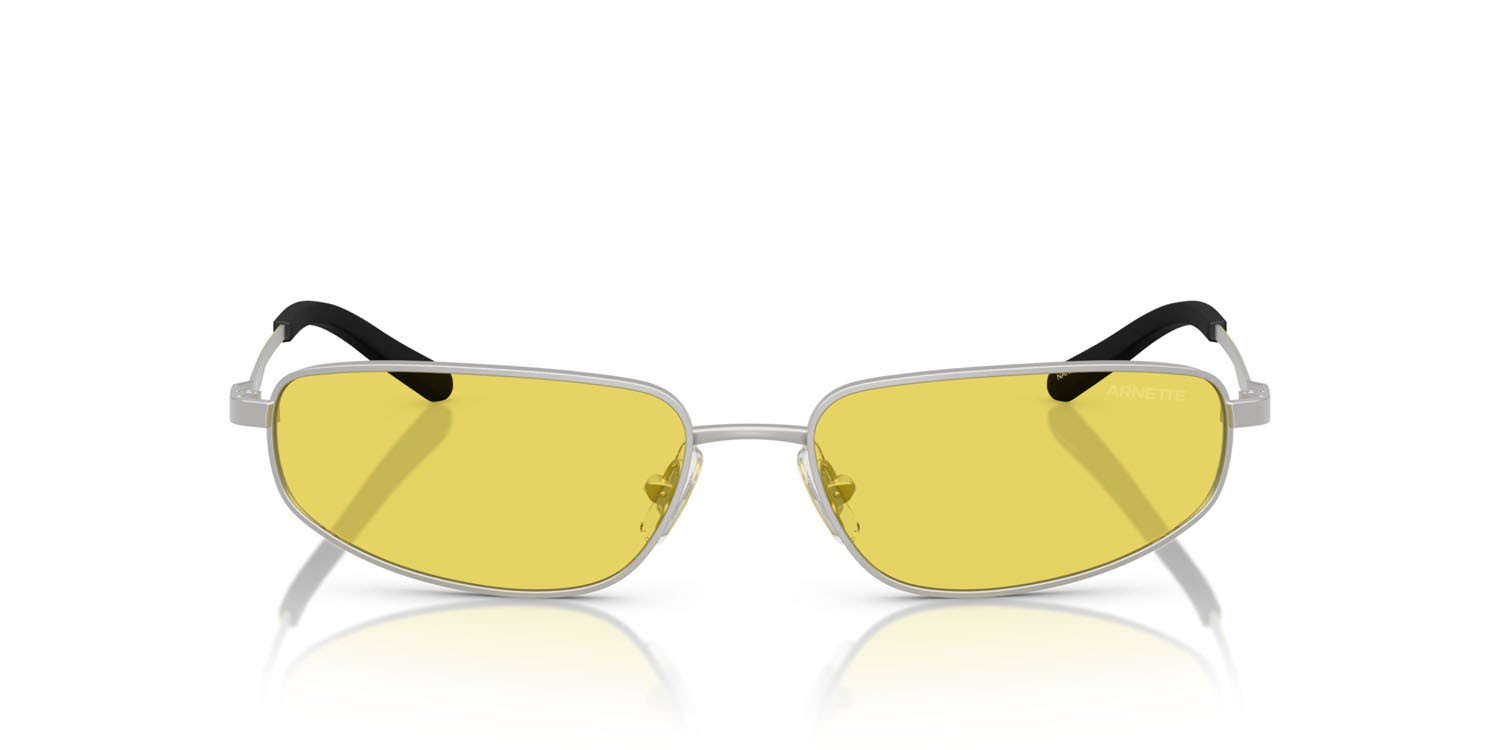 Sonnenbrillen Arnette Narro AN 3092 (770/85) farbe argento opaco form oval gläser giallo