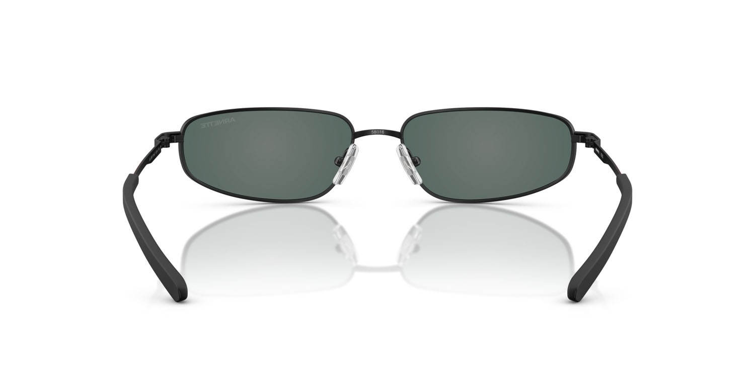 Sonnenbrillen Arnette Narro AN 3092 (771/6Q) farbe nero opaco form oval gläser arancione specchiato grigio / giallo