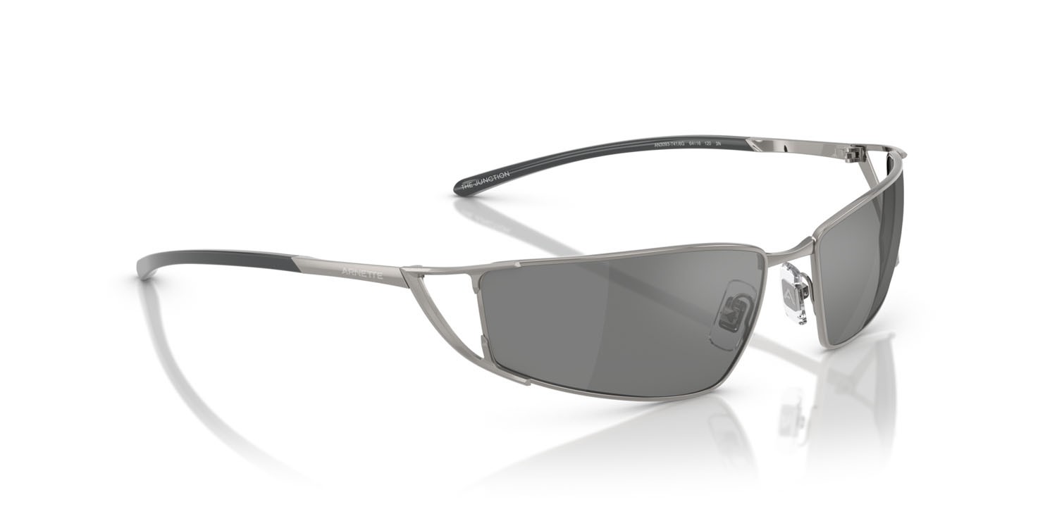 Sonnenbrillen Arnette The Junction AN 3093 (741/6G) farbe gunmetal form unregelmäßig gläser grigio argento specchiato