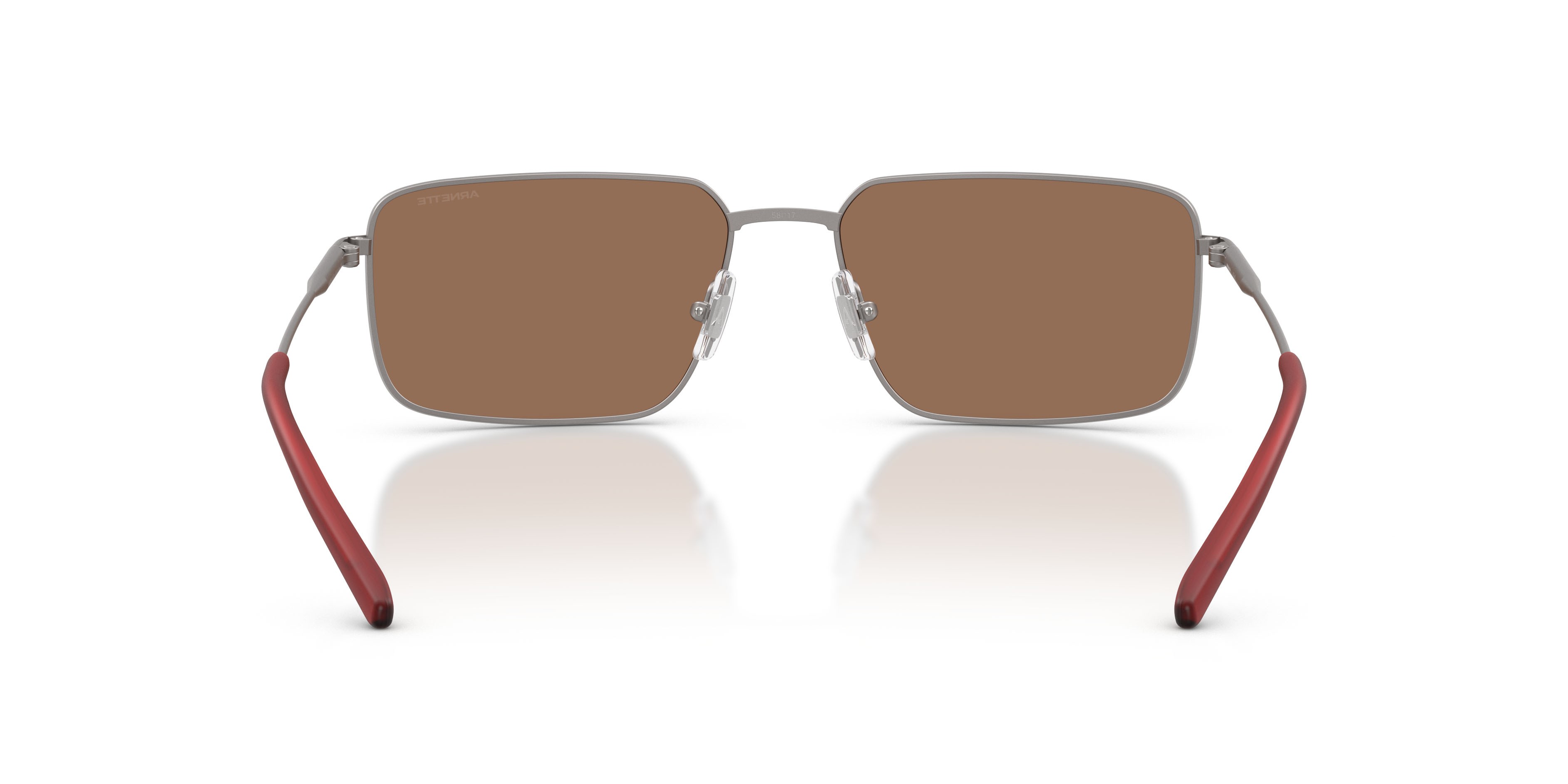 Sonnenbrillen Arnette AN 3095 (745/73) farbe gunmetal opaco form rechteckig gläser marrone scuro