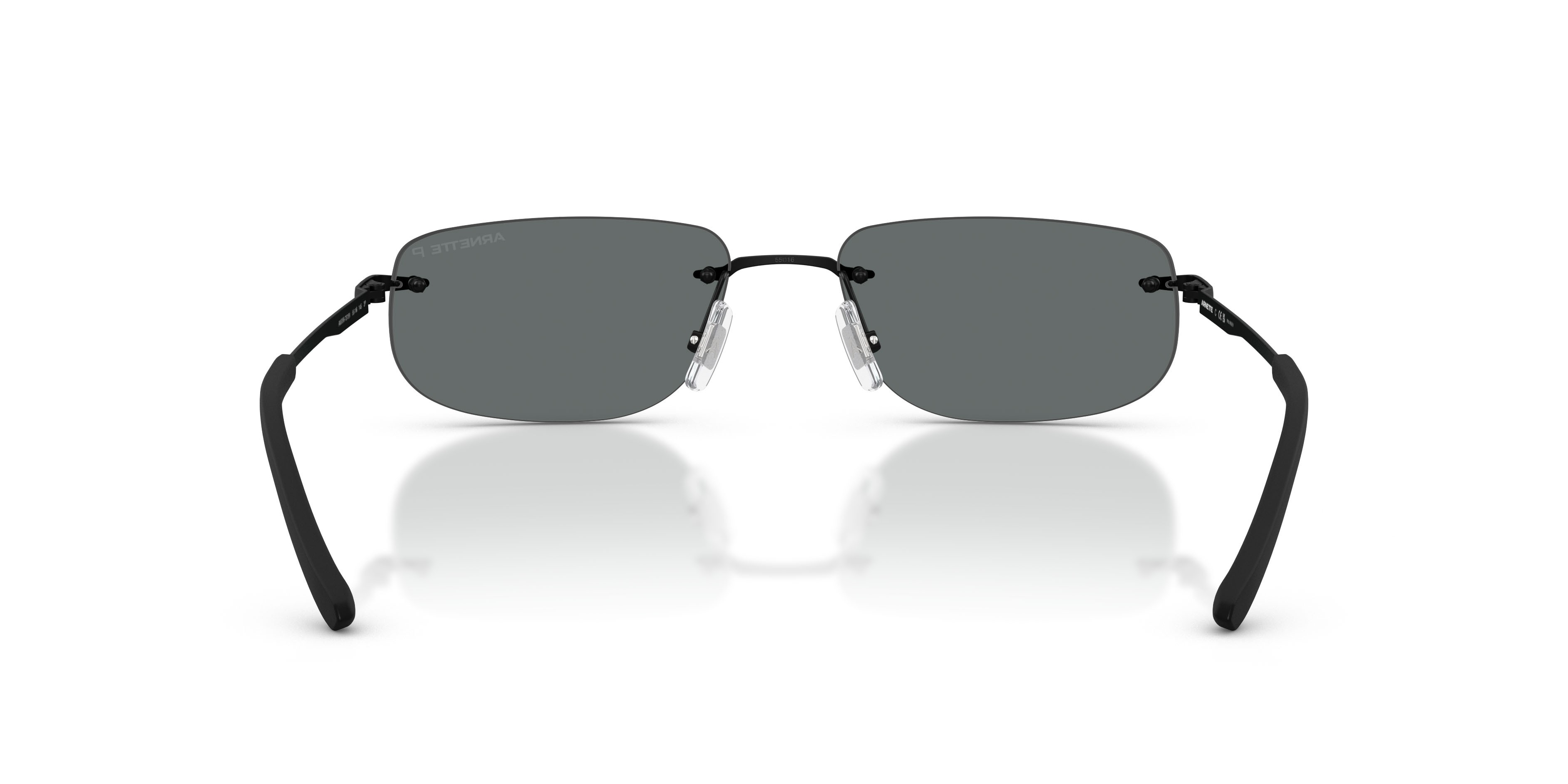 Sonnenbrillen Arnette AN 3096 (737/81) farbe nero opaco form oval gläser polarized grigio scuro
