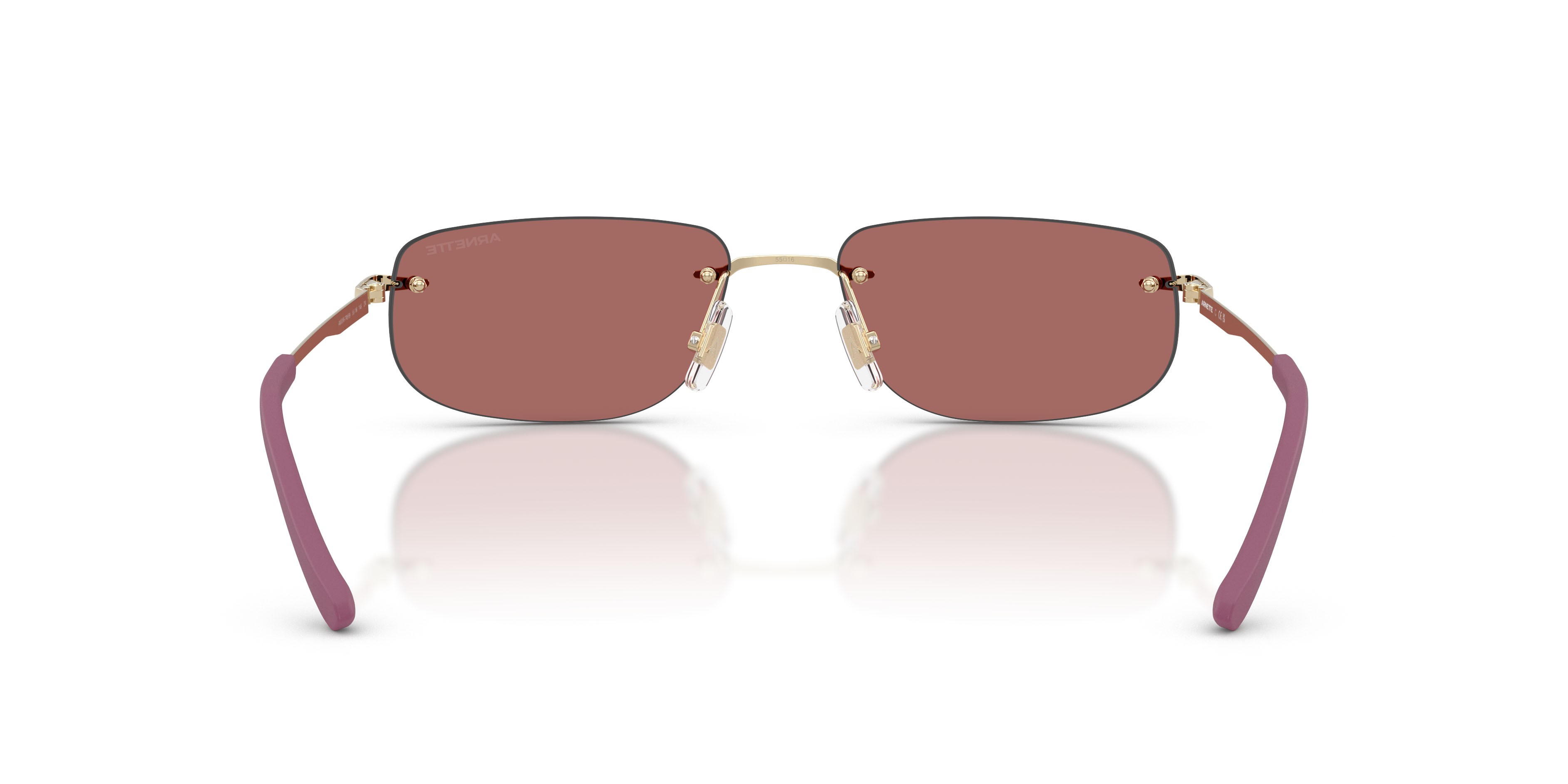 Sunglasses Arnette AN 3096 (748/69) color oro chiaro shape oval lenses violetto scuro