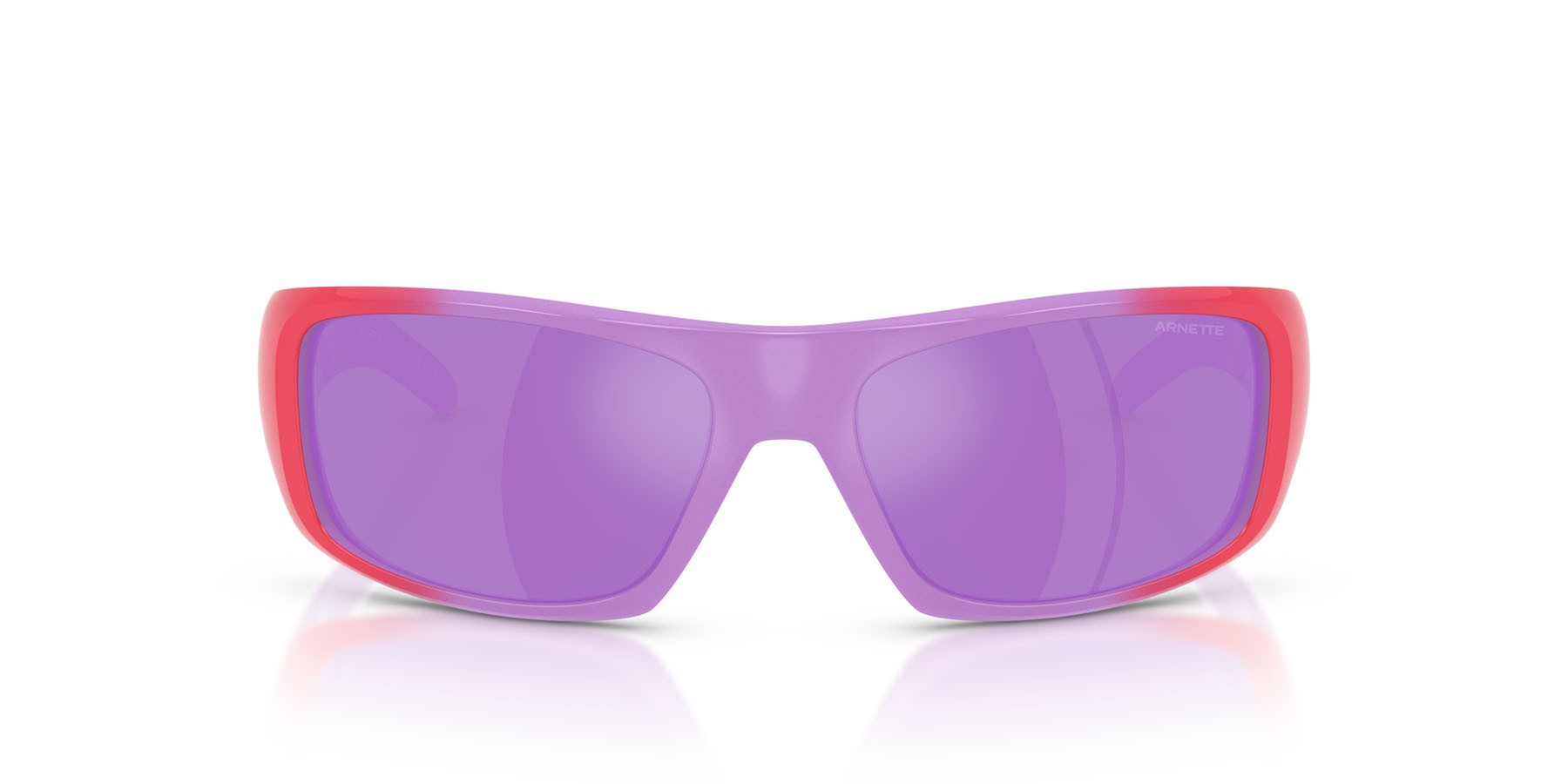 Sonnenbrillen Arnette Hot Shot AN 4182 (30244V) farbe ciliegia sfumato lilla form rechteckig gläser viola specchiato grigio