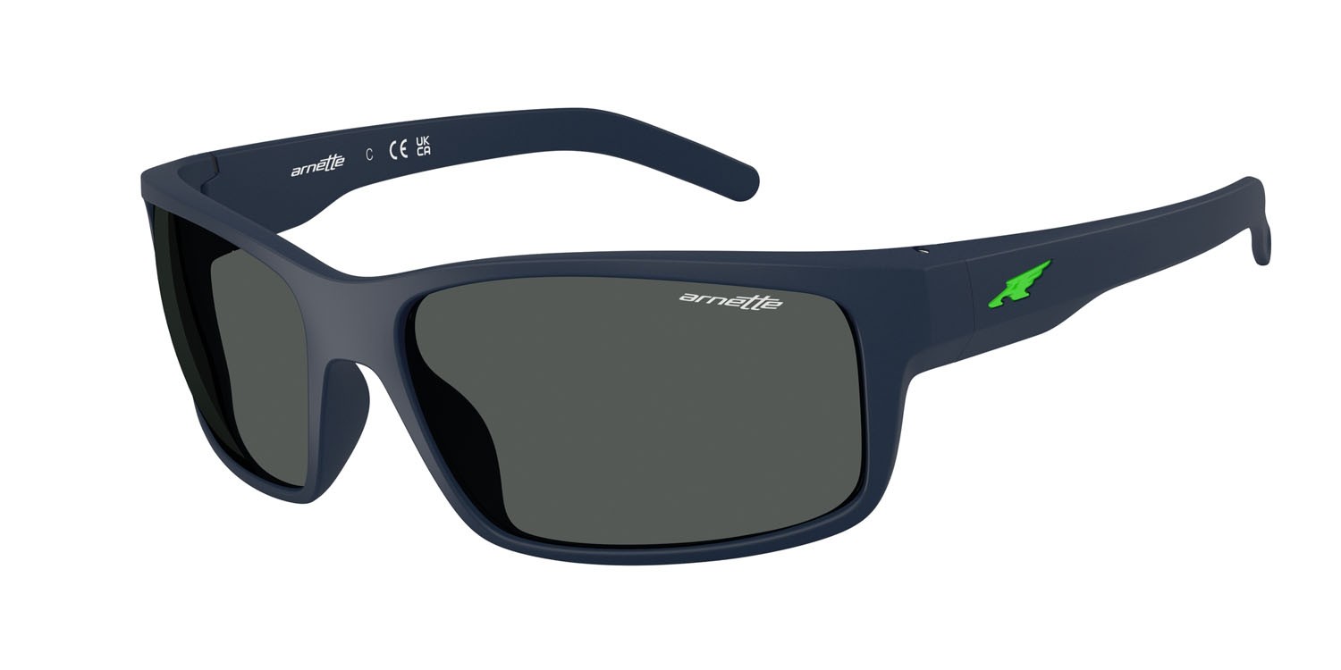 Sunglasses Arnette Fastball AN 4202 (275987) color blu scuro opaco shape rectangle lenses grigio scuro