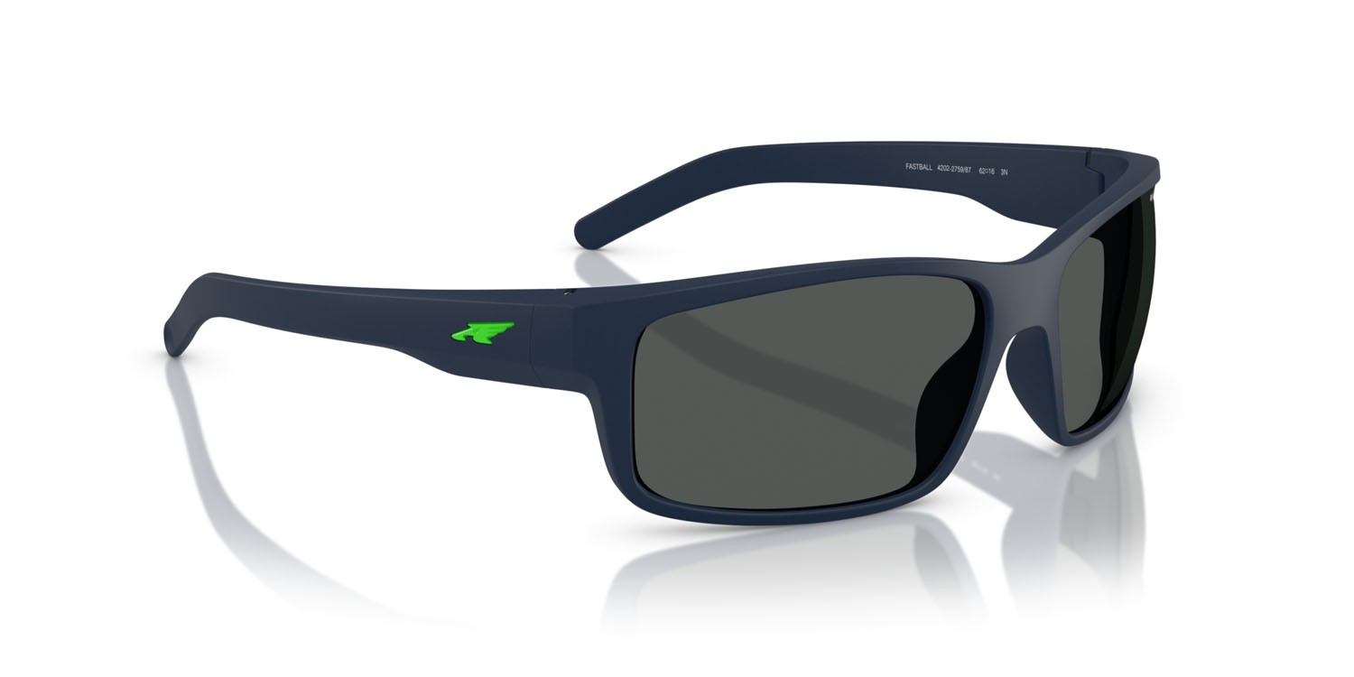 Sunglasses Arnette Fastball AN 4202 (275987) color blu scuro opaco shape rectangle lenses grigio scuro