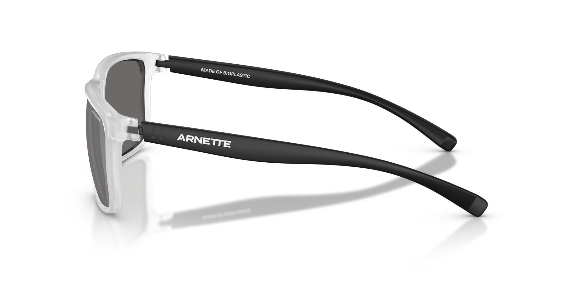 Sonnenbrillen Arnette Stripe AN 4251 (2761Z3) farbe cristallo opaco form rechteckig gläser grey mirror silver 80 polarized