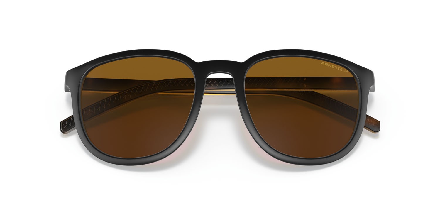Sonnenbrillen Arnette Pykkewin AN 4277 (273083) farbe nero opaco form oval gläser marrone polarizzate