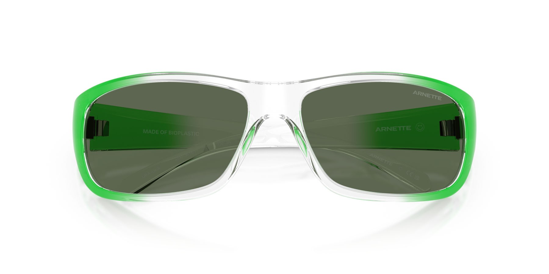 Sonnenbrillen Arnette Uka-uka AN 4290 (301871) farbe crystal sfumato verde form rechteckig gläser verde scuro
