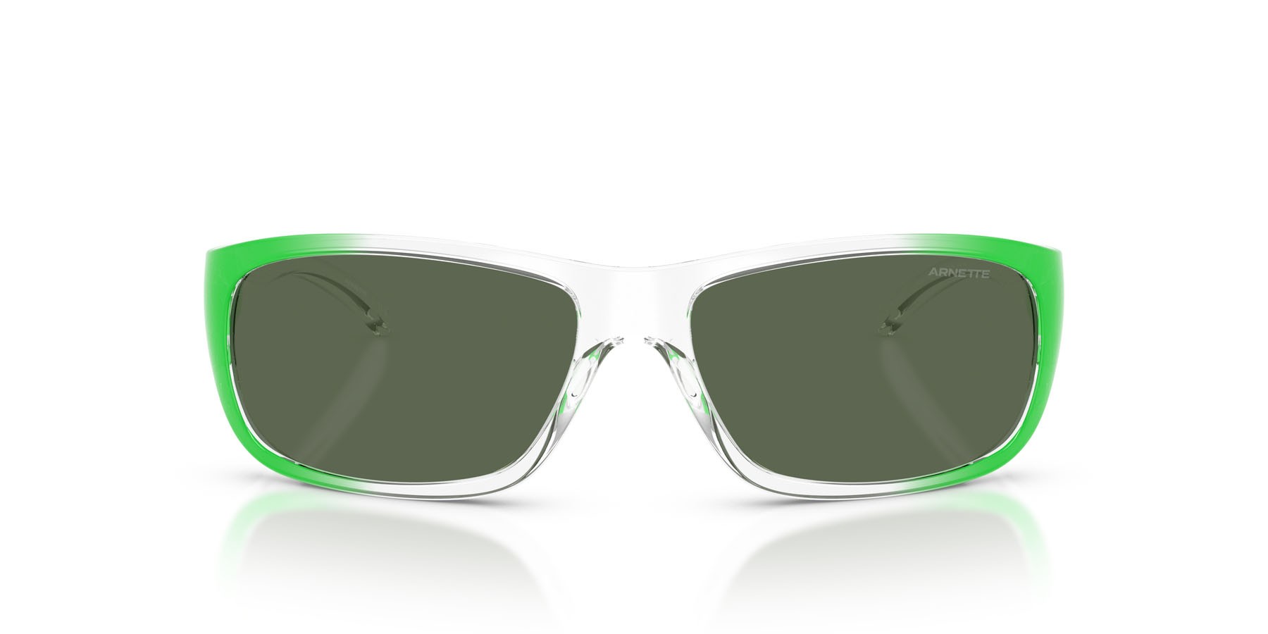 Sonnenbrillen Arnette Uka-uka AN 4290 (301871) farbe crystal sfumato verde form rechteckig gläser verde scuro
