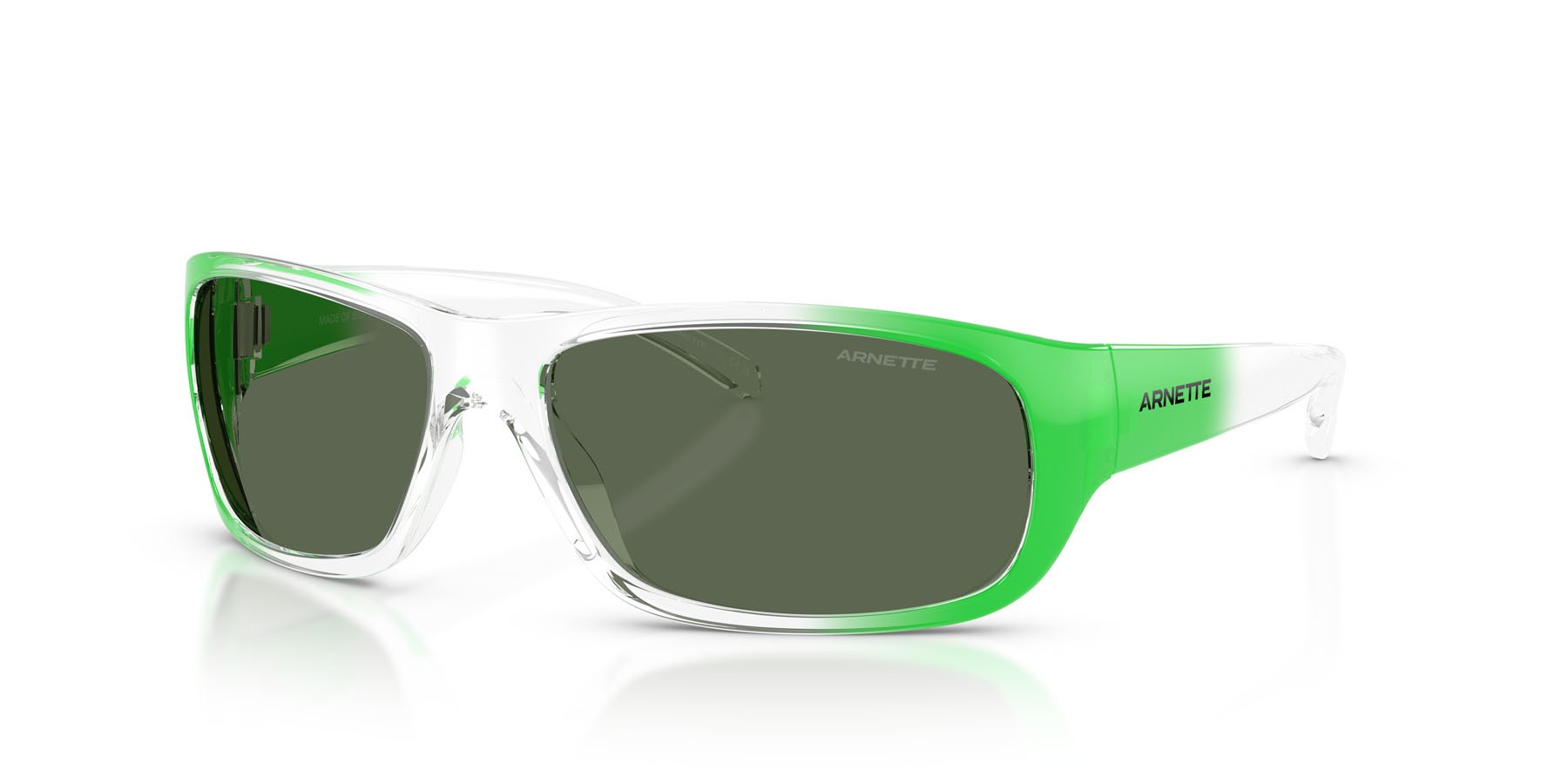 Sonnenbrillen Arnette Uka-uka AN 4290 (301871) farbe crystal sfumato verde form rechteckig gläser verde scuro