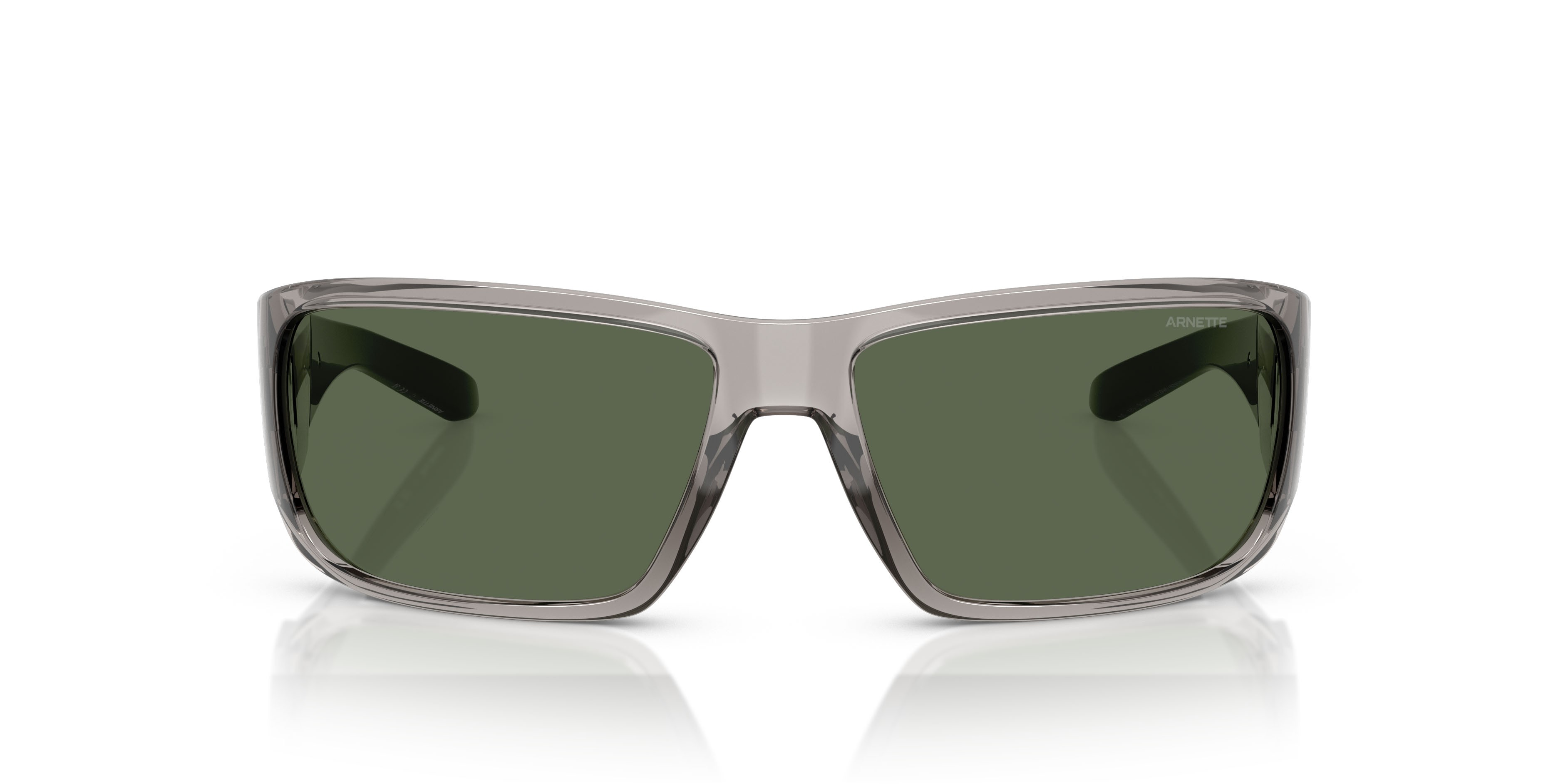 Sonnenbrillen Arnette Snap II AN 4297 (266571) farbe grigio trasparente form rechteckig gläser verde scuro