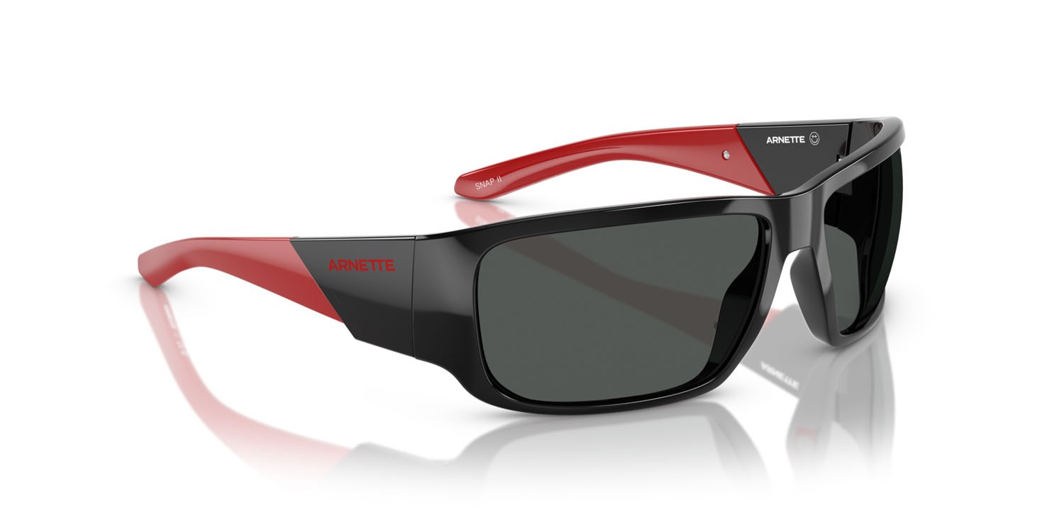 Sonnenbrillen Arnette Snap II AN 4297 (275387) farbe nero form rechteckig gläser grigio scuro