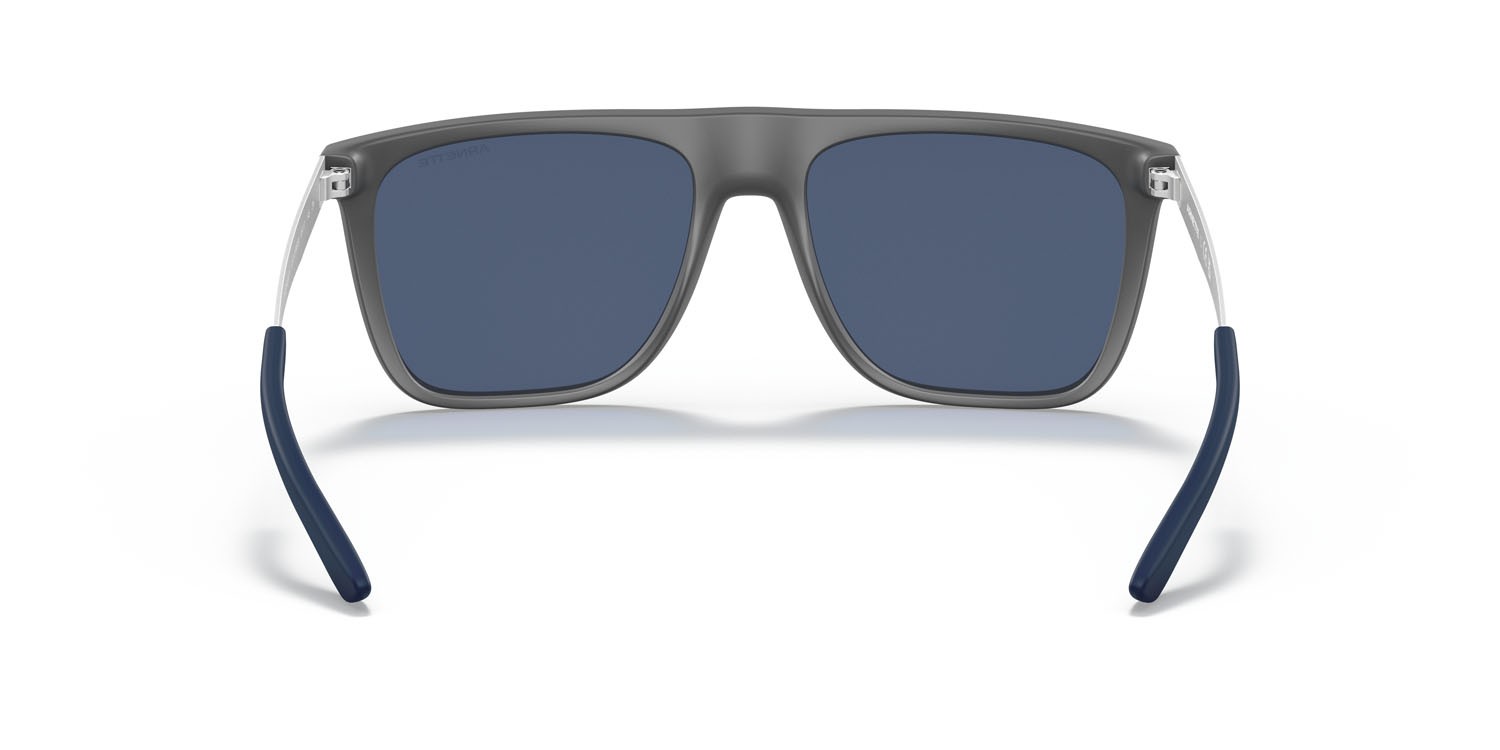 Sonnenbrillen Arnette Chapinero II AN 4313 (278680) farbe grigio scuro opaco trasparente form quadratisch gläser blu scuro
