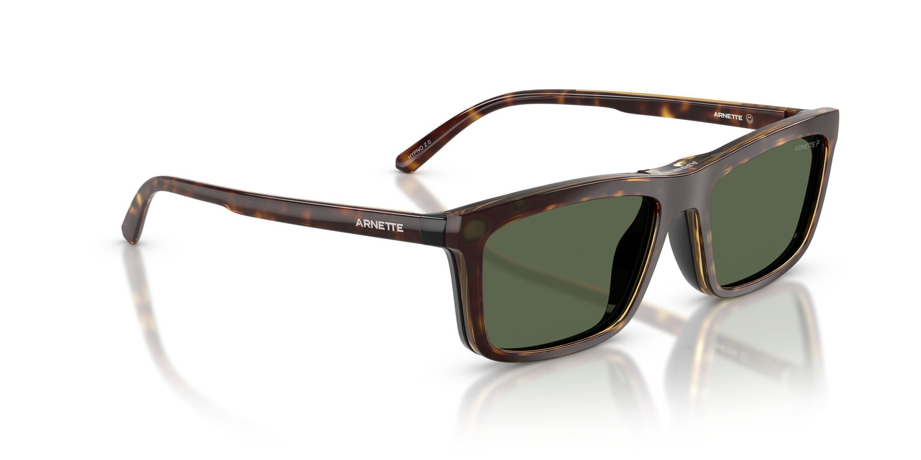 Sonnenbrillen Arnette Hypno 2.0 AN 4333 (27701W) farbe nero form rechteckig gläser trasparente