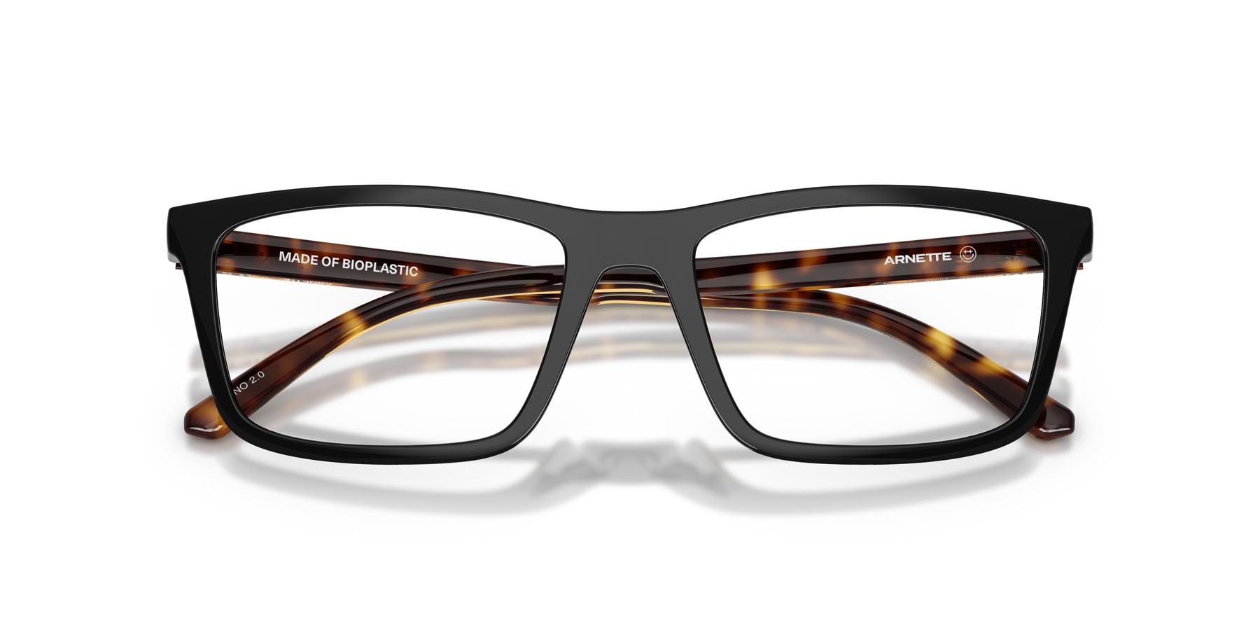 Sonnenbrillen Arnette Hypno 2.0 AN 4333 (27701W) farbe nero form rechteckig gläser trasparente