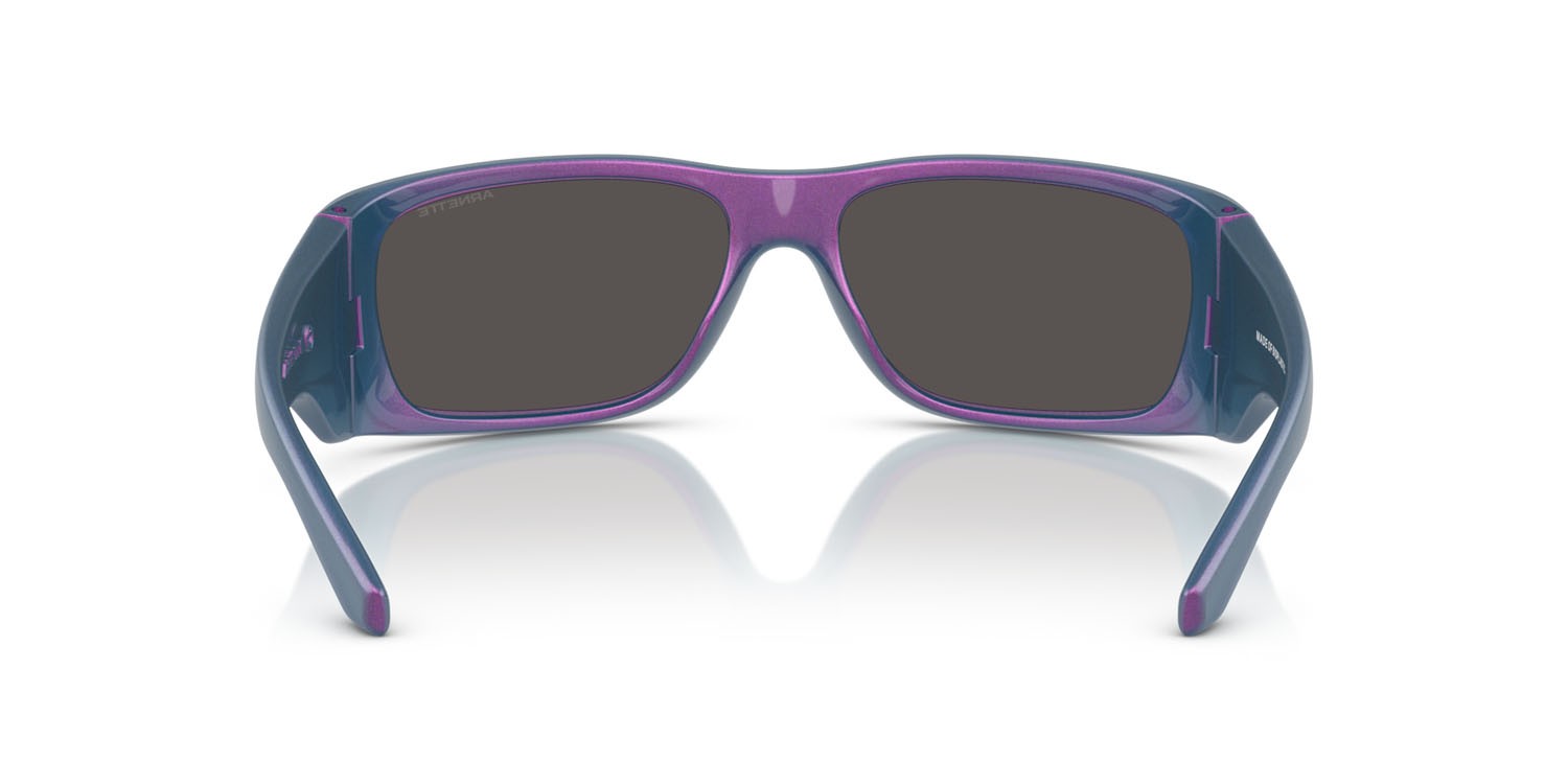 Sonnenbrillen Arnette Flipside AN 4345 (296287) farbe bordeaux metallizzato form quadratisch gläser grigio scuro