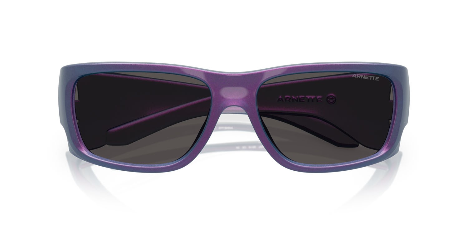 Sonnenbrillen Arnette Flipside AN 4345 (296287) farbe bordeaux metallizzato form quadratisch gläser grigio scuro
