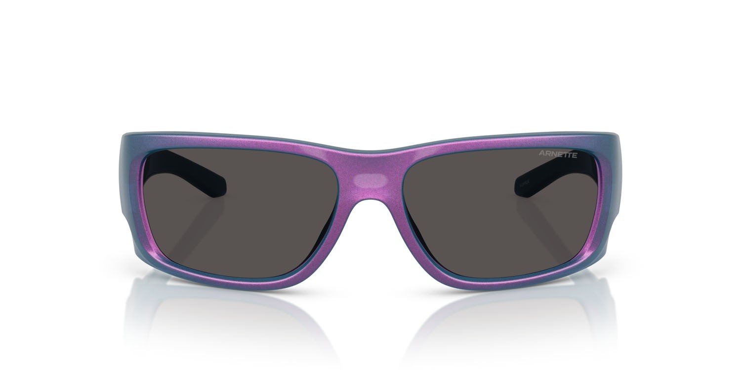 Sonnenbrillen Arnette Flipside AN 4345 (296287) farbe bordeaux metallizzato form quadratisch gläser grigio scuro