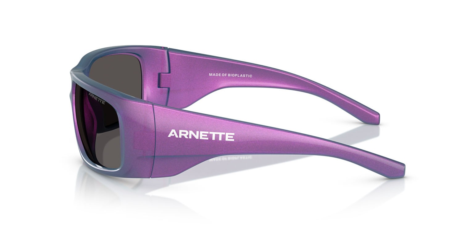Sonnenbrillen Arnette Flipside AN 4345 (296287) farbe bordeaux metallizzato form quadratisch gläser grigio scuro