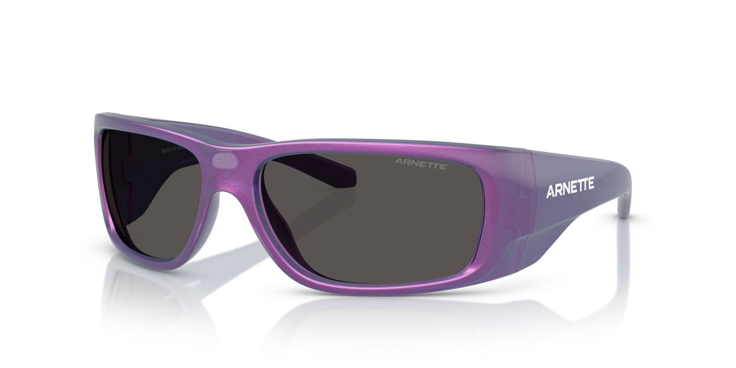 Sonnenbrillen Arnette Flipside AN 4345 (296287) farbe bordeaux metallizzato form quadratisch gläser grigio scuro