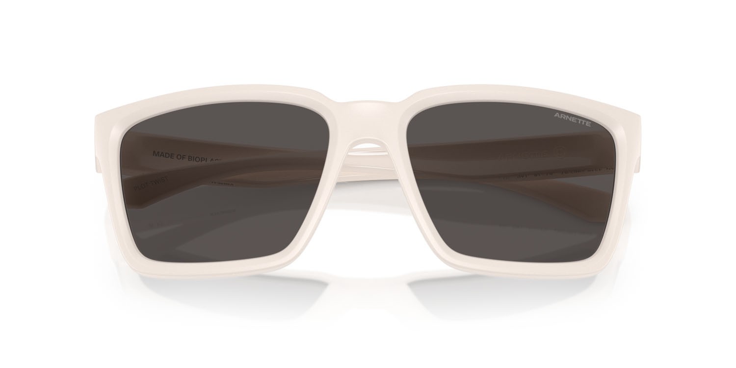 Sonnenbrillen Arnette Plot Twist AN 4346 (296387) farbe top avorio opaco/lucido form quadratisch gläser grigio scuro