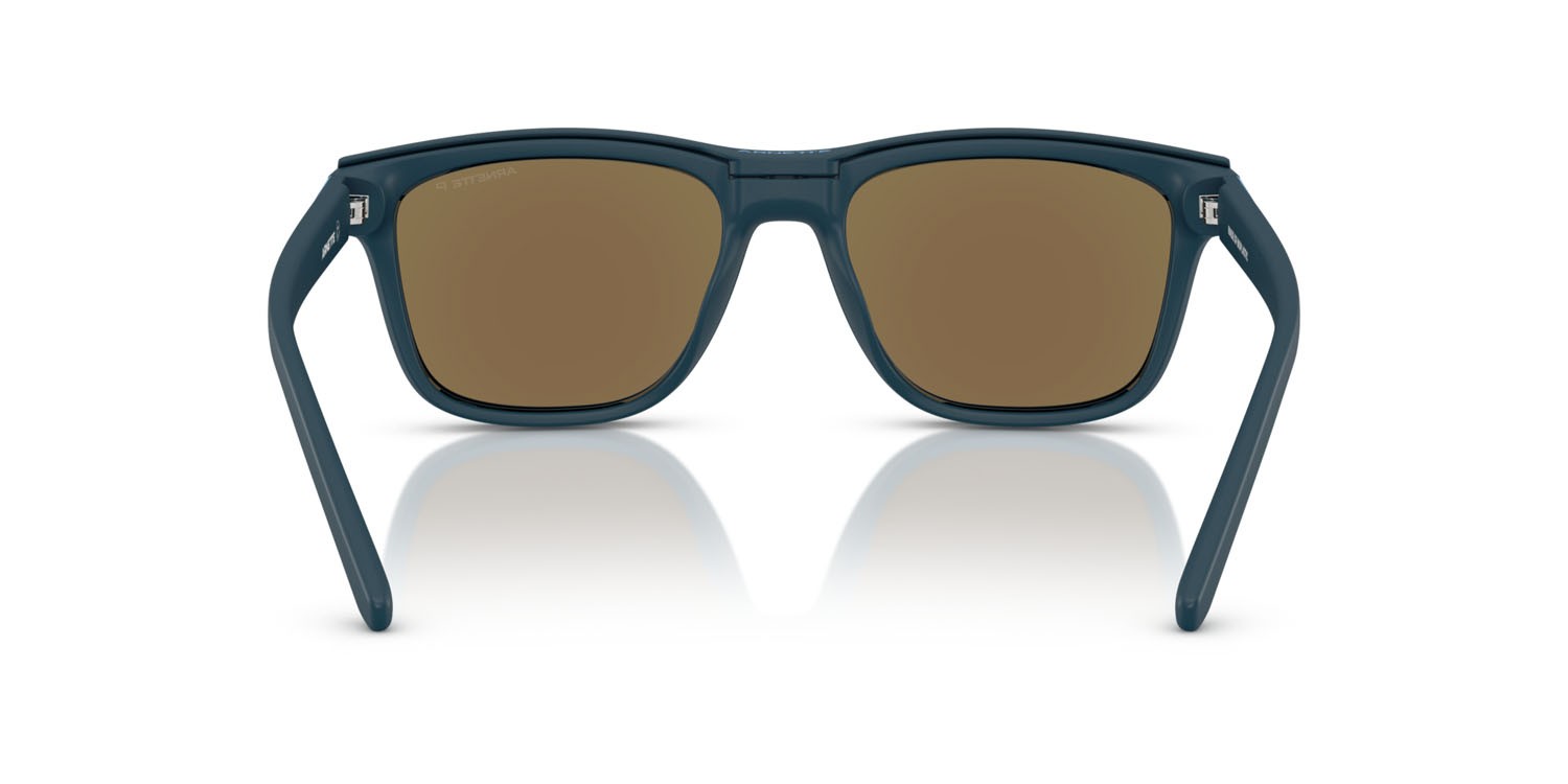 Sunglasses Arnette Turbine AN 4347U (27821W) color blu opaco shape square lenses trasparente