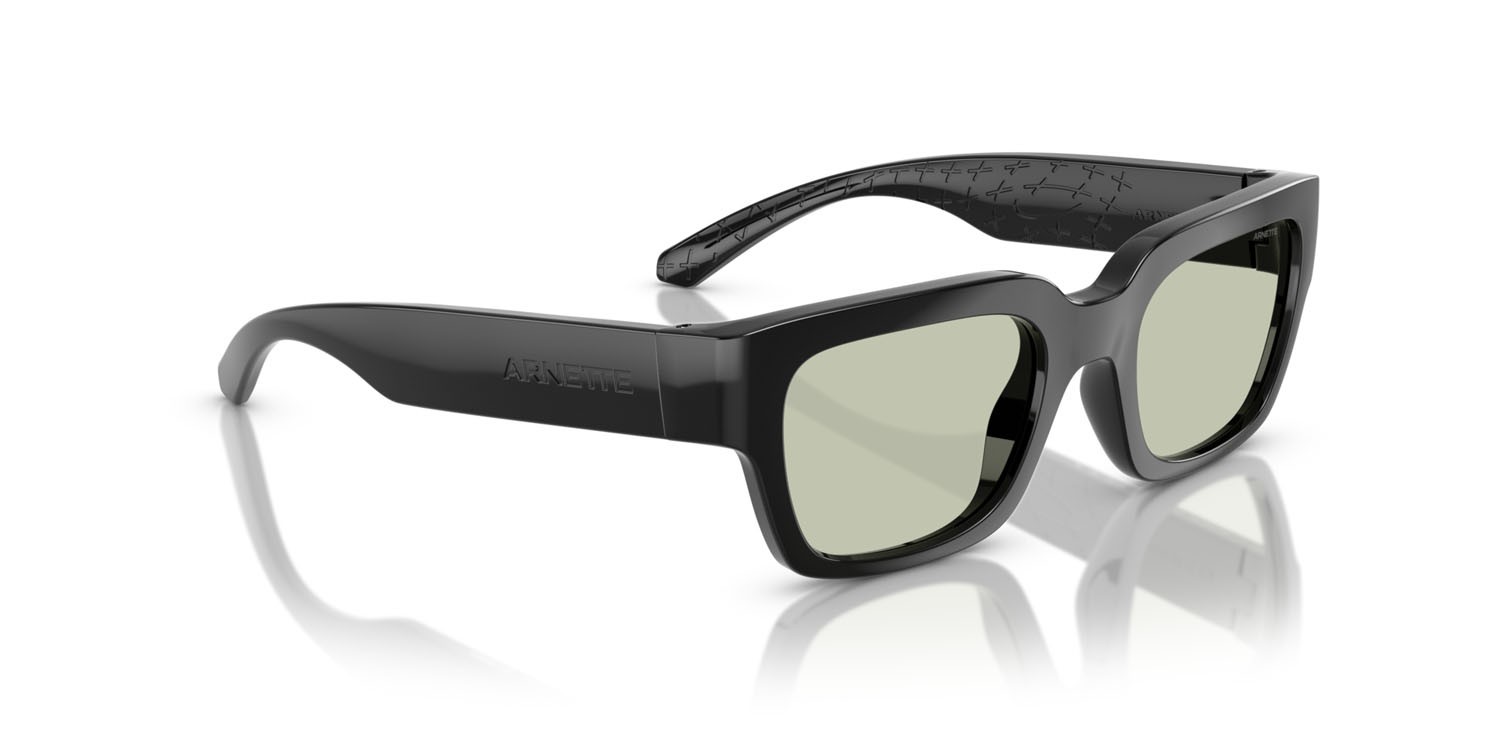Sunglasses Arnette Myndegap AN 4354 (2900/2) color nero shape square lenses verde chiaro
