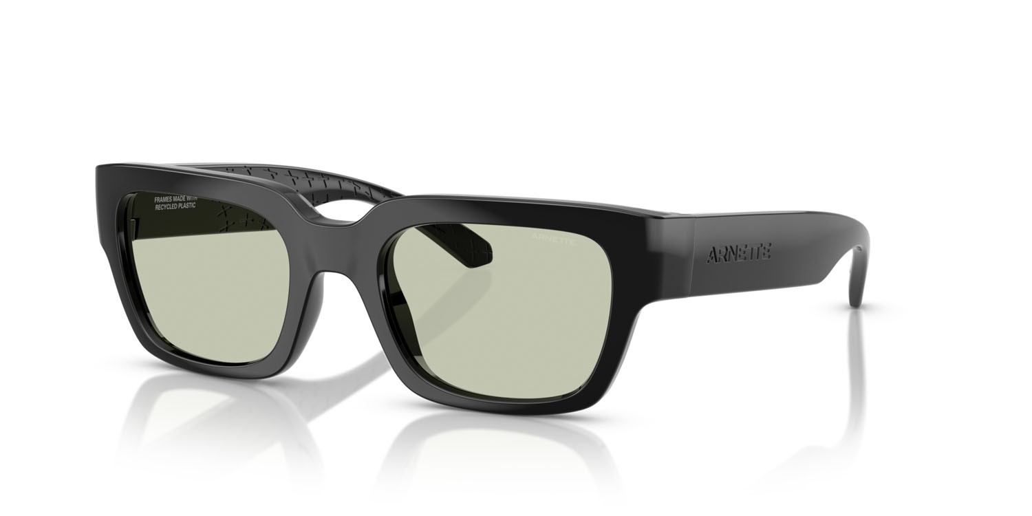 Sunglasses Arnette Myndegap AN 4354 (2900/2) color nero shape square lenses verde chiaro
