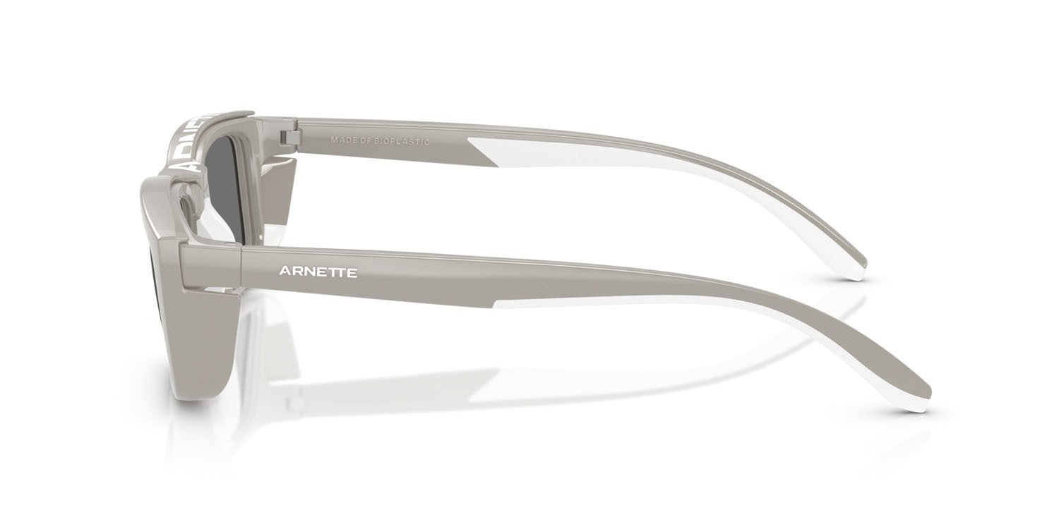 Sonnenbrillen Arnette Graf AN 4356 (29871W) farbe grigio chiaro/bianco gommato form rechteckig gläser lente demo