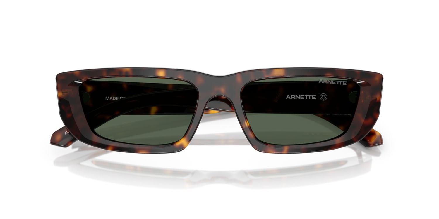 Sunglasses Arnette Al AN 4357 (122271) color havana scuro shape rectangle lenses verde scuro