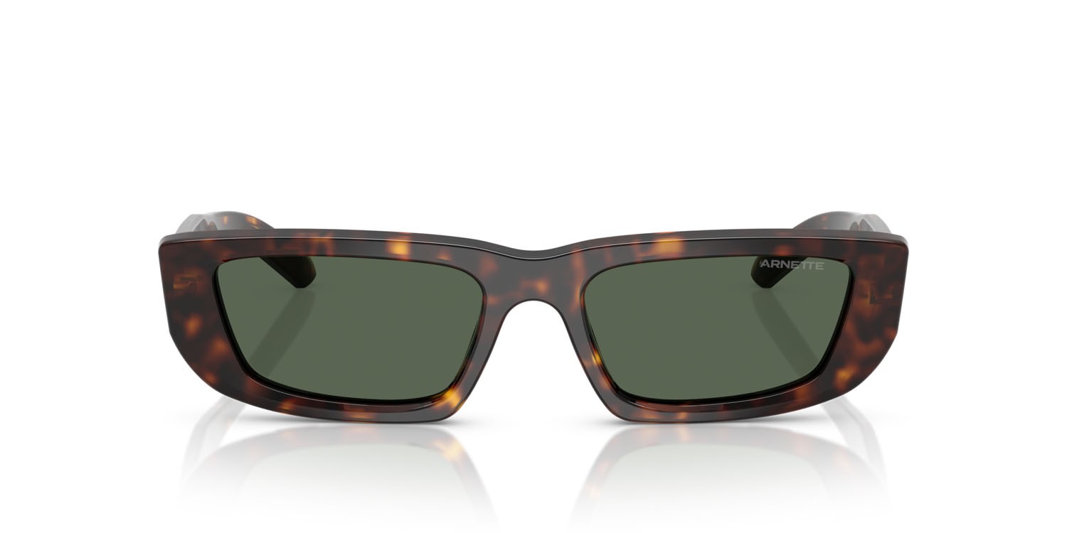 Sunglasses Arnette Al AN 4357 (122271) color havana scuro shape rectangle lenses verde scuro