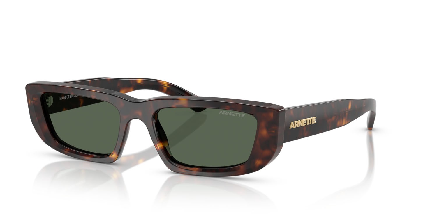 Sunglasses Arnette Al AN 4357 (122271) color havana scuro shape rectangle lenses verde scuro
