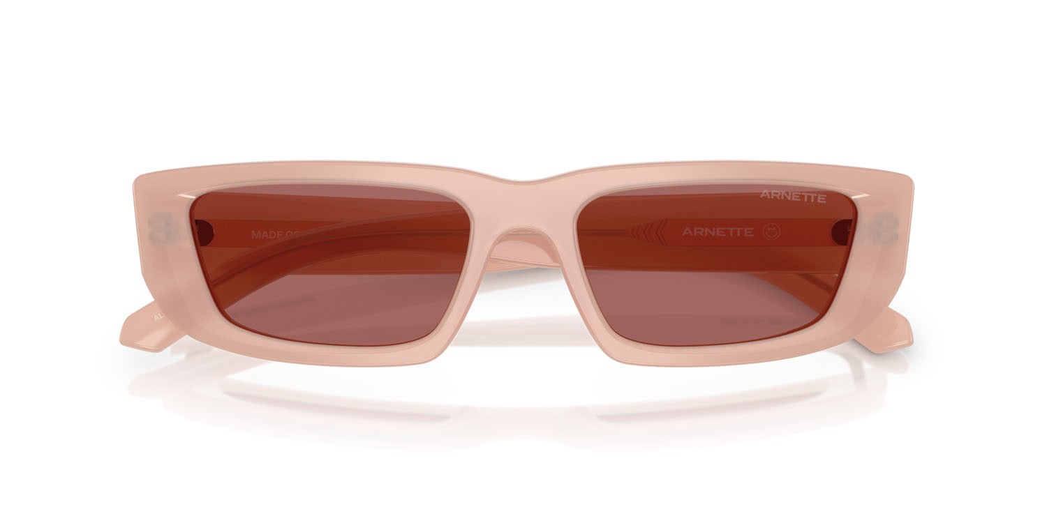 Sonnenbrillen Arnette Al AN 4357 (124769) farbe pesca opalino form rechteckig gläser violetto scuro