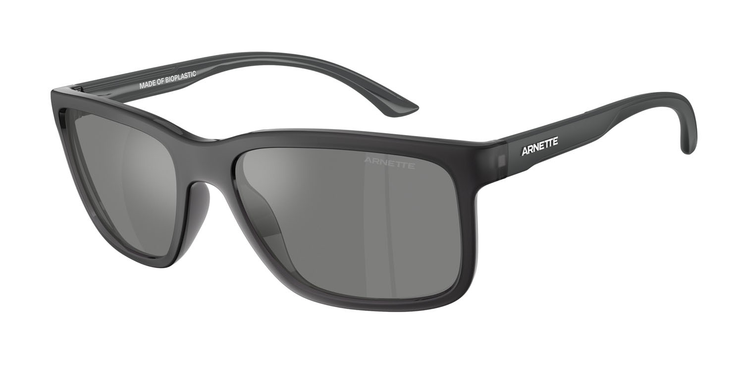 Sonnenbrillen Arnette Headlight AN 4359 (27866G) farbe grigio trasparente opaco/lucido form rechteckig gläser grigio argento specchiato