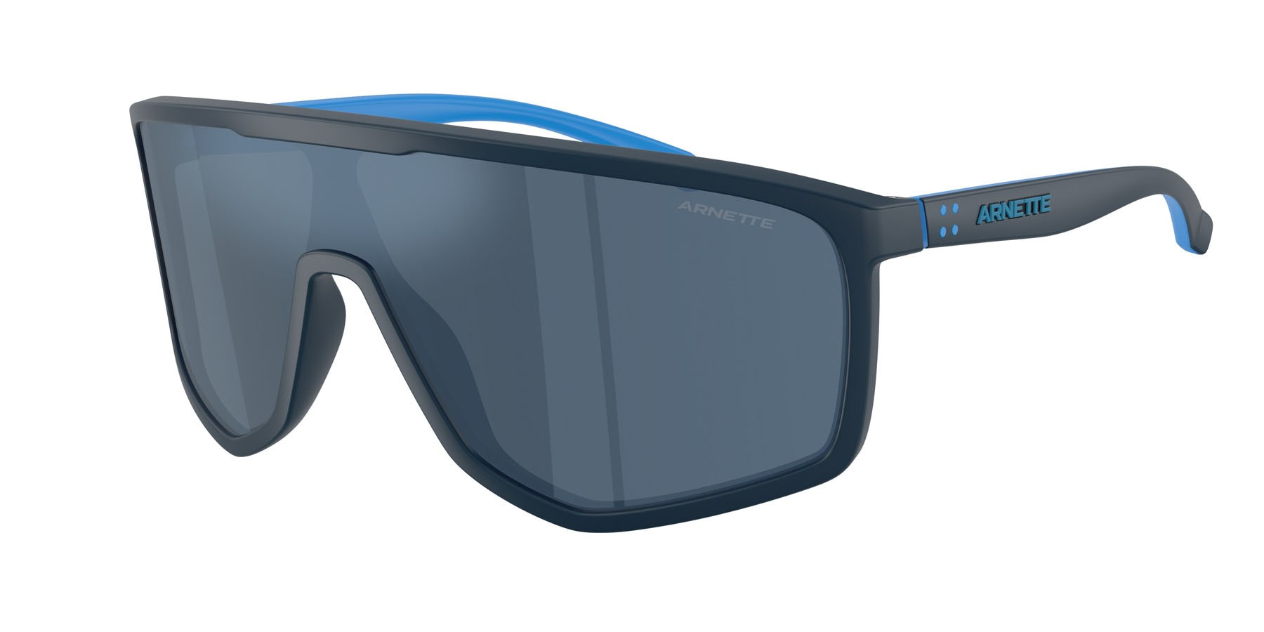 Sonnenbrillen Arnette Stripe-m AN 4360 (275455) farbe blu scuro form quadratisch gläser blu scuro specchiato blu