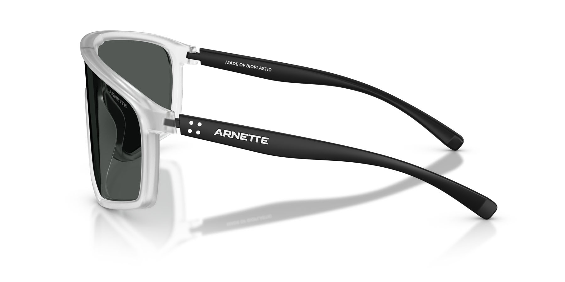 Sonnenbrillen Arnette Stripe-m AN 4360 (276187) farbe cristallo opaco form quadratisch gläser grigio scuro