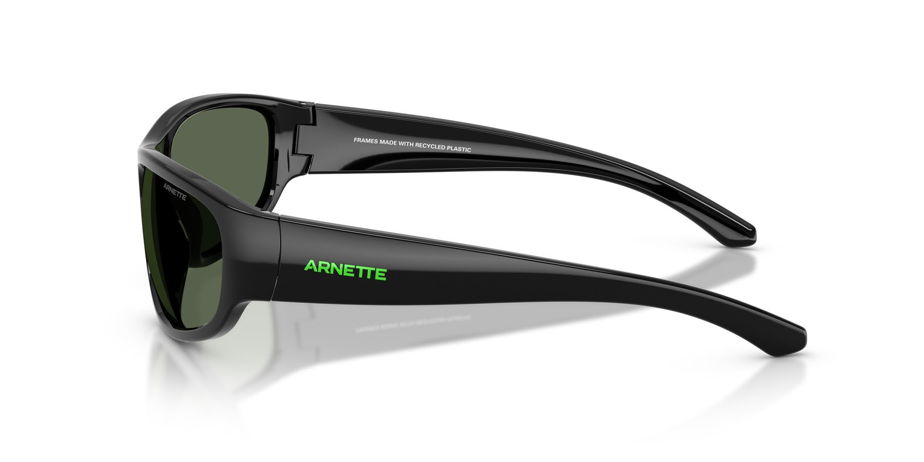 Sonnenbrillen Arnette Gondo AN 4361 (290071) farbe nero riciclato form quadratisch gläser verde scuro
