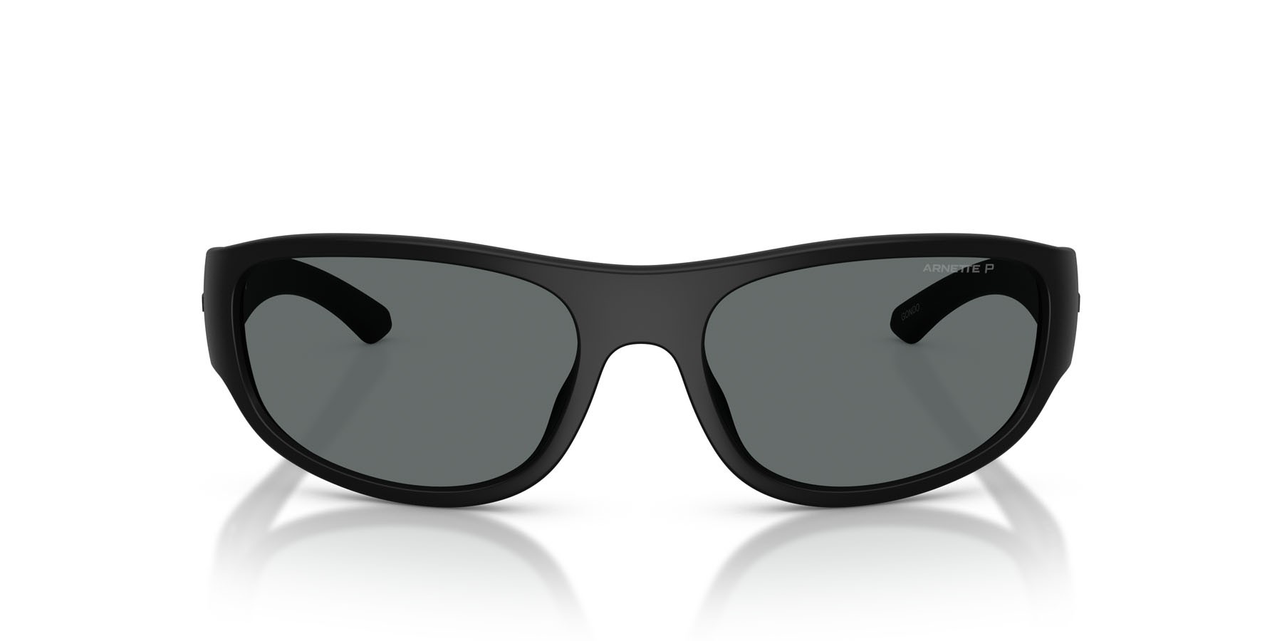 Sonnenbrillen Arnette Gondo AN 4361 (290081) farbe nero riciclato form quadratisch gläser polarized grigio scuro
