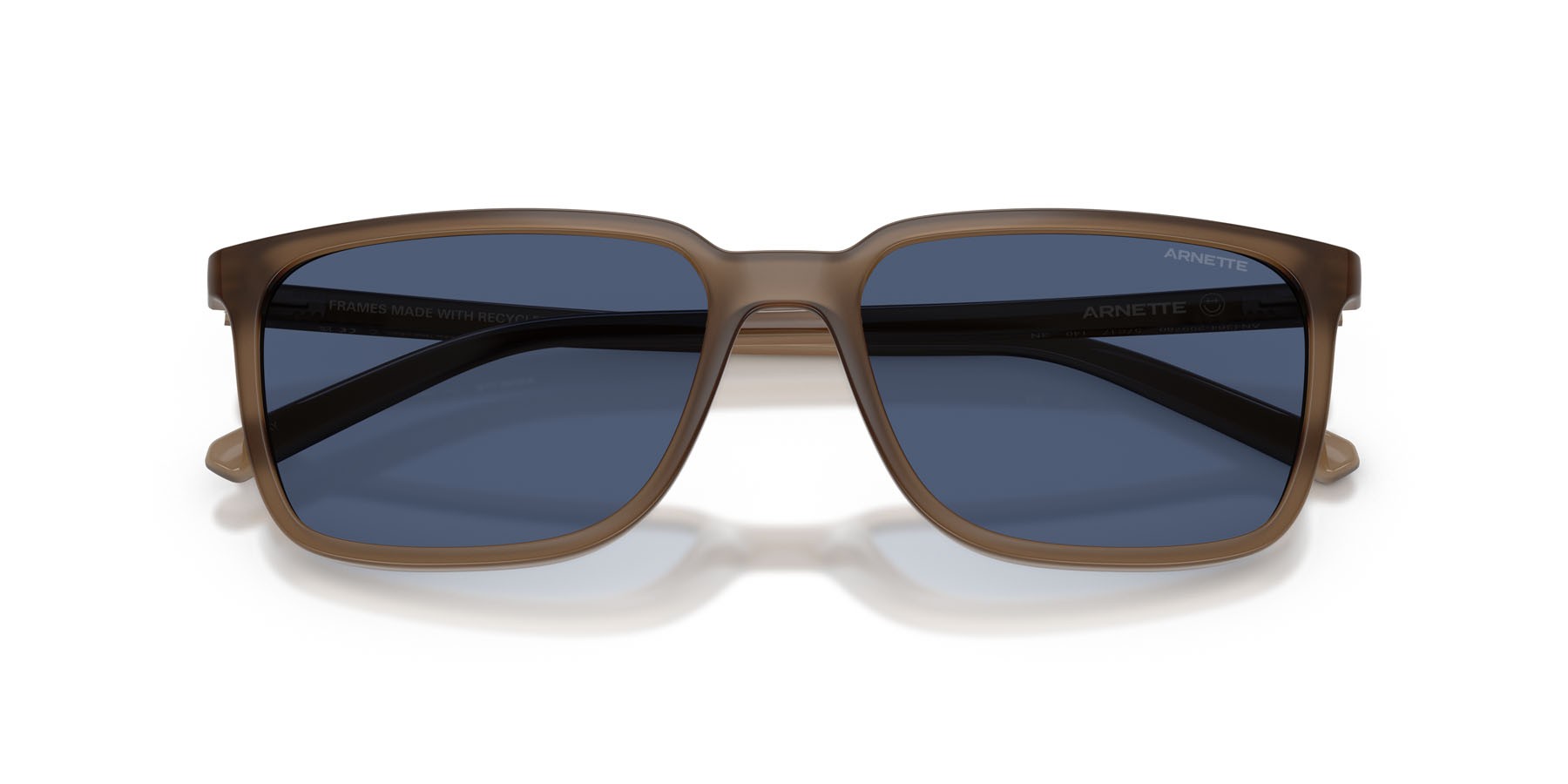Sunglasses Arnette Dinsky AN 4364 (299780) color tabacco opalino shape square lenses blu scuro