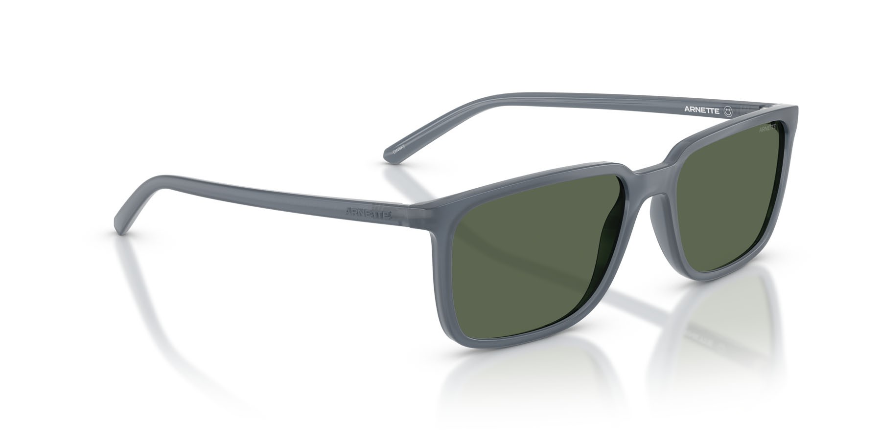 Sunglasses Arnette Dinsky AN 4364 (299971) color grigio opalino shape square lenses verde scuro