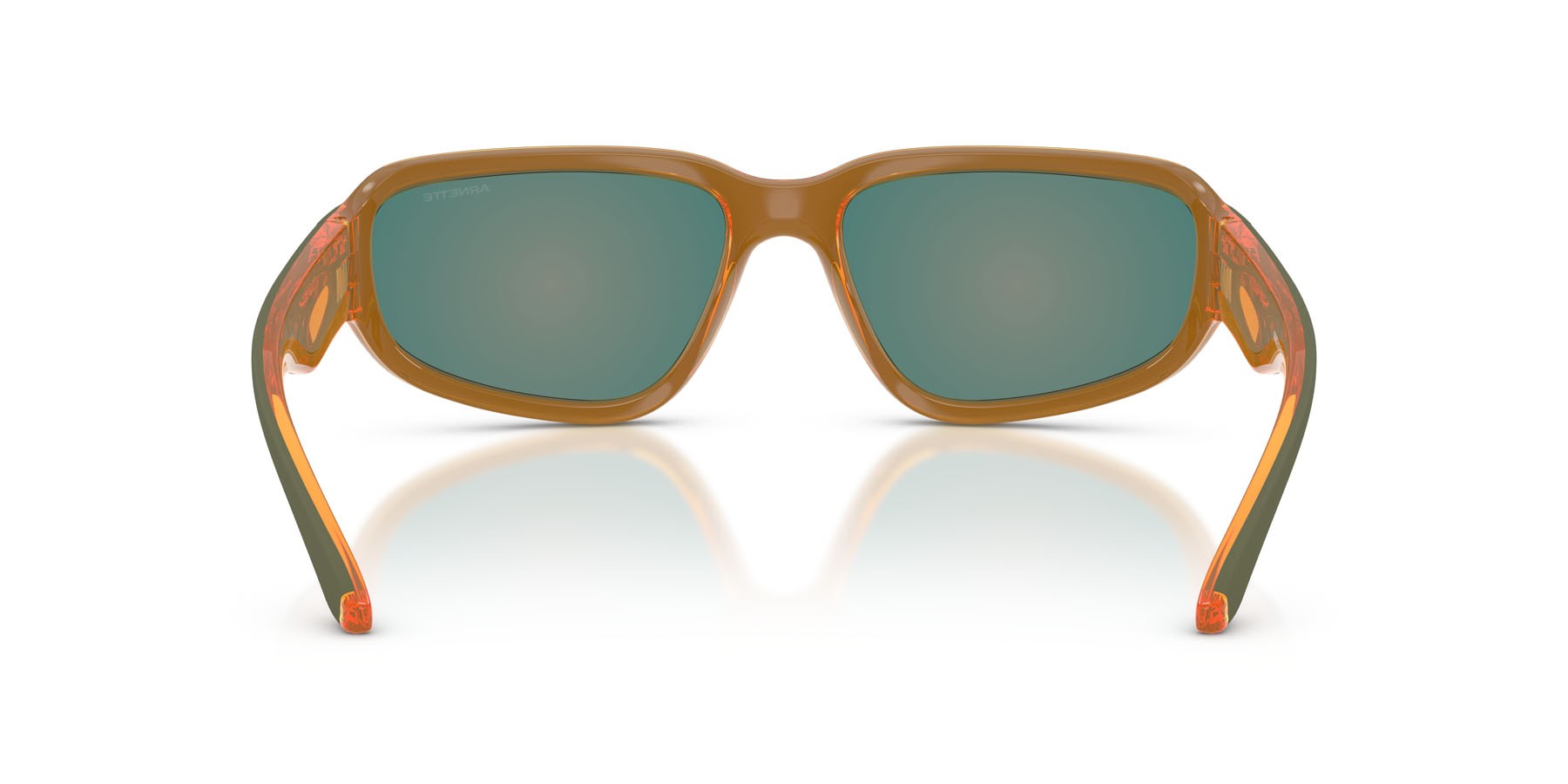 Sunglasses Arnette Goodle AN 4365 (30066Q) color arancione militare/trasparente shape square lenses grey mirror orange/yellow 