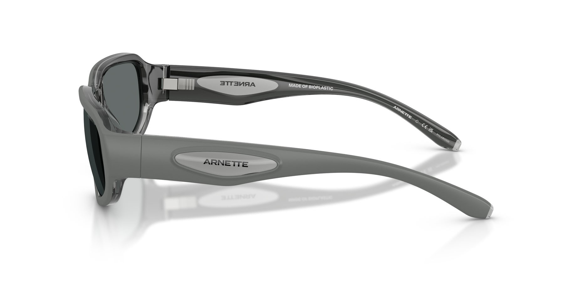 Sunglasses Arnette Goodle AN 4365 (300981) color grigio scuro trasparente shape square lenses polarized grigio scuro