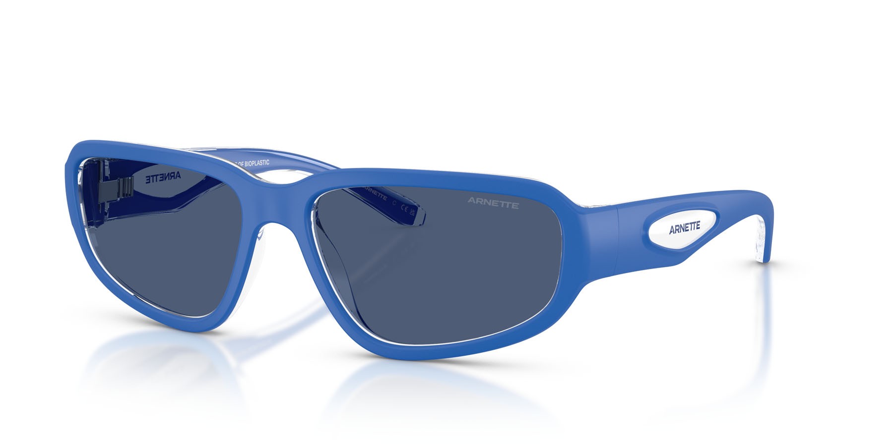 Sunglasses Arnette Goodle AN 4365 (301280) color crystal royal blue shape square lenses blu scuro
