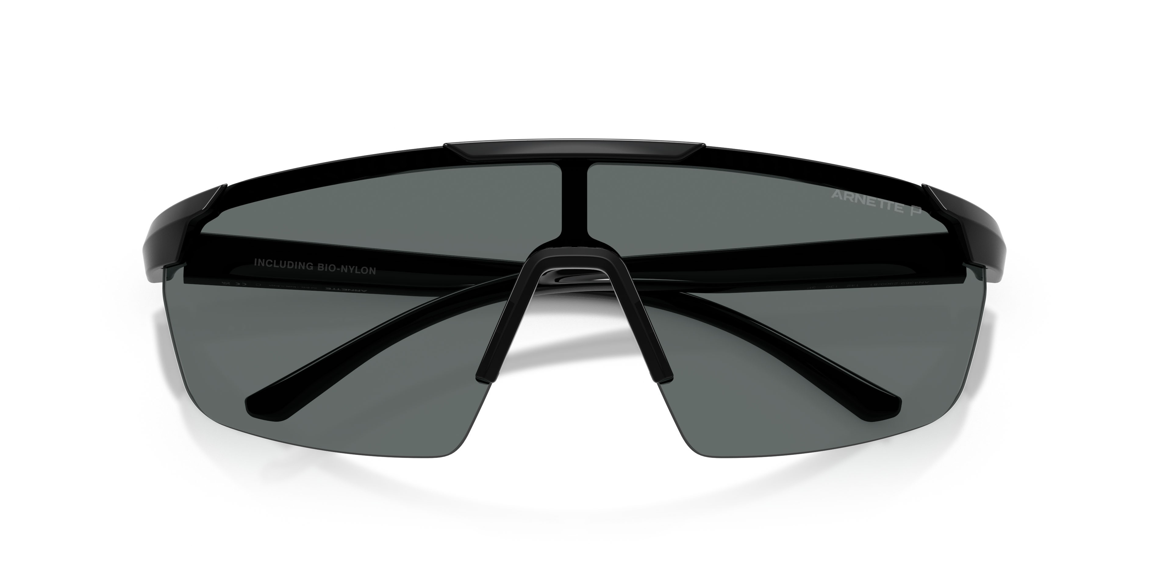 Sunglasses Arnette AN 4369 (290081) color nero shape irregular lenses polar grigio scuro