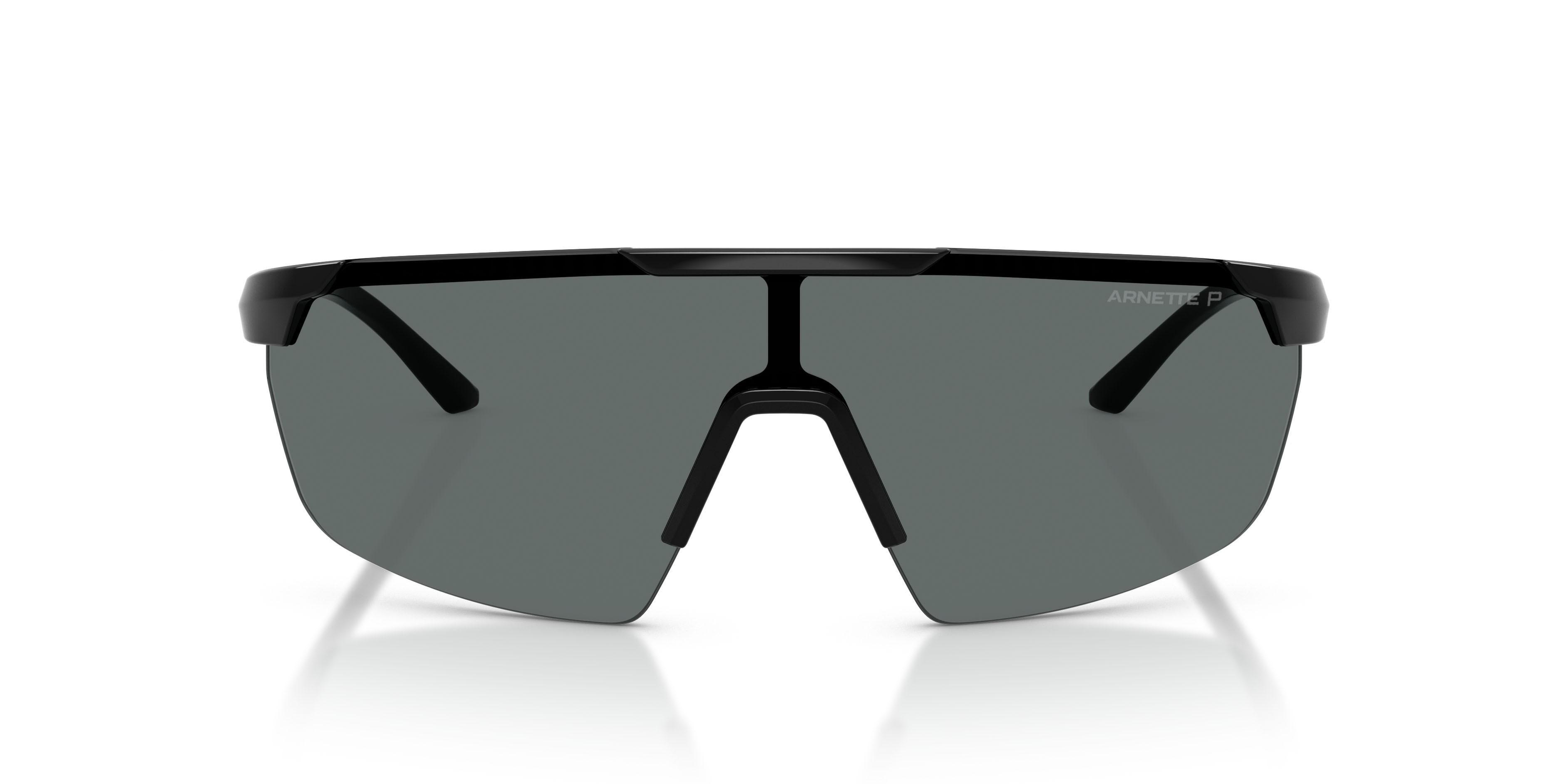 Sunglasses Arnette AN 4369 (290081) color nero shape irregular lenses polar grigio scuro