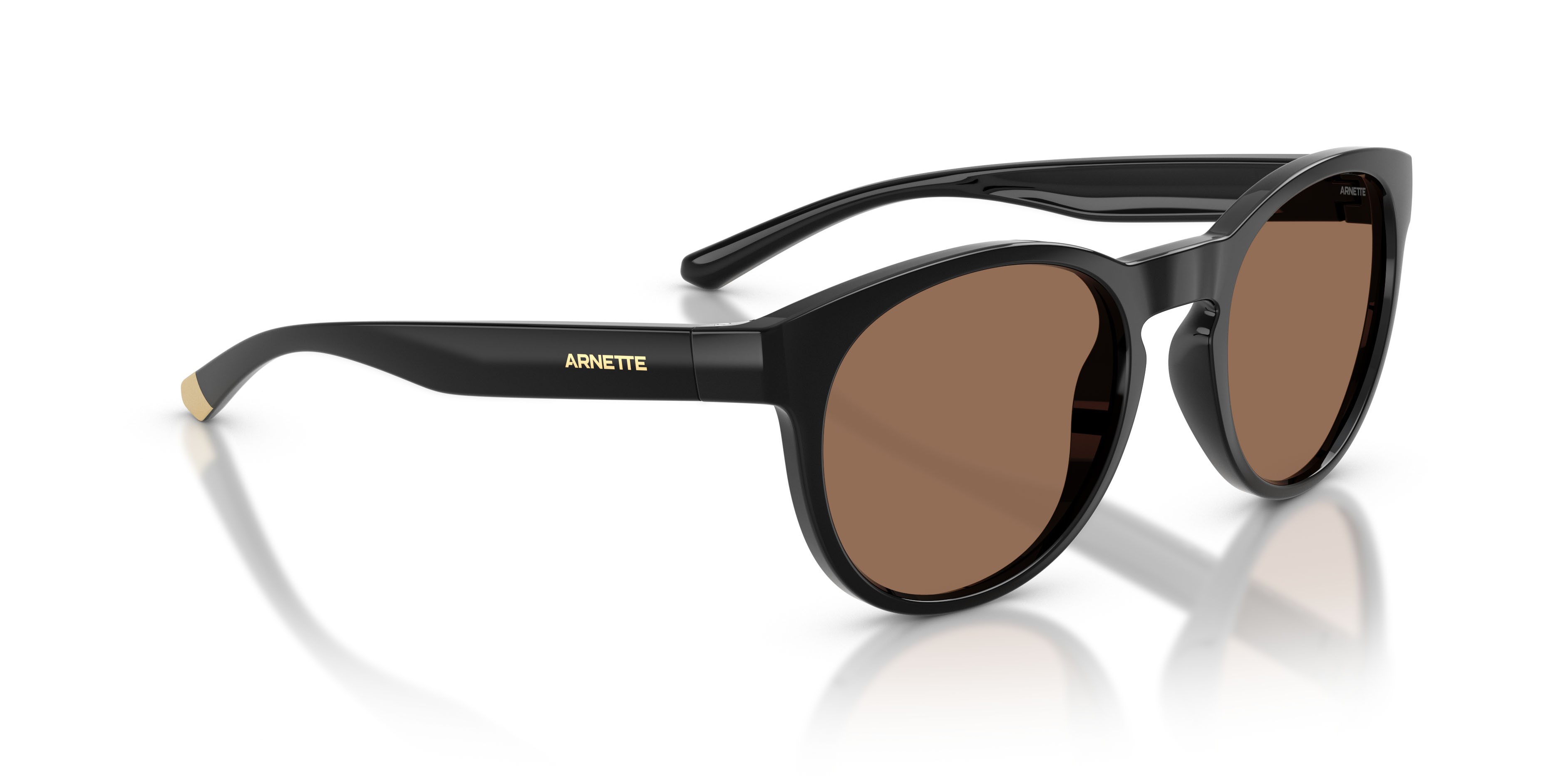 Sonnenbrillen Arnette AN 4371 (290073) farbe nero riciclato form pantos gläser marrone scuro