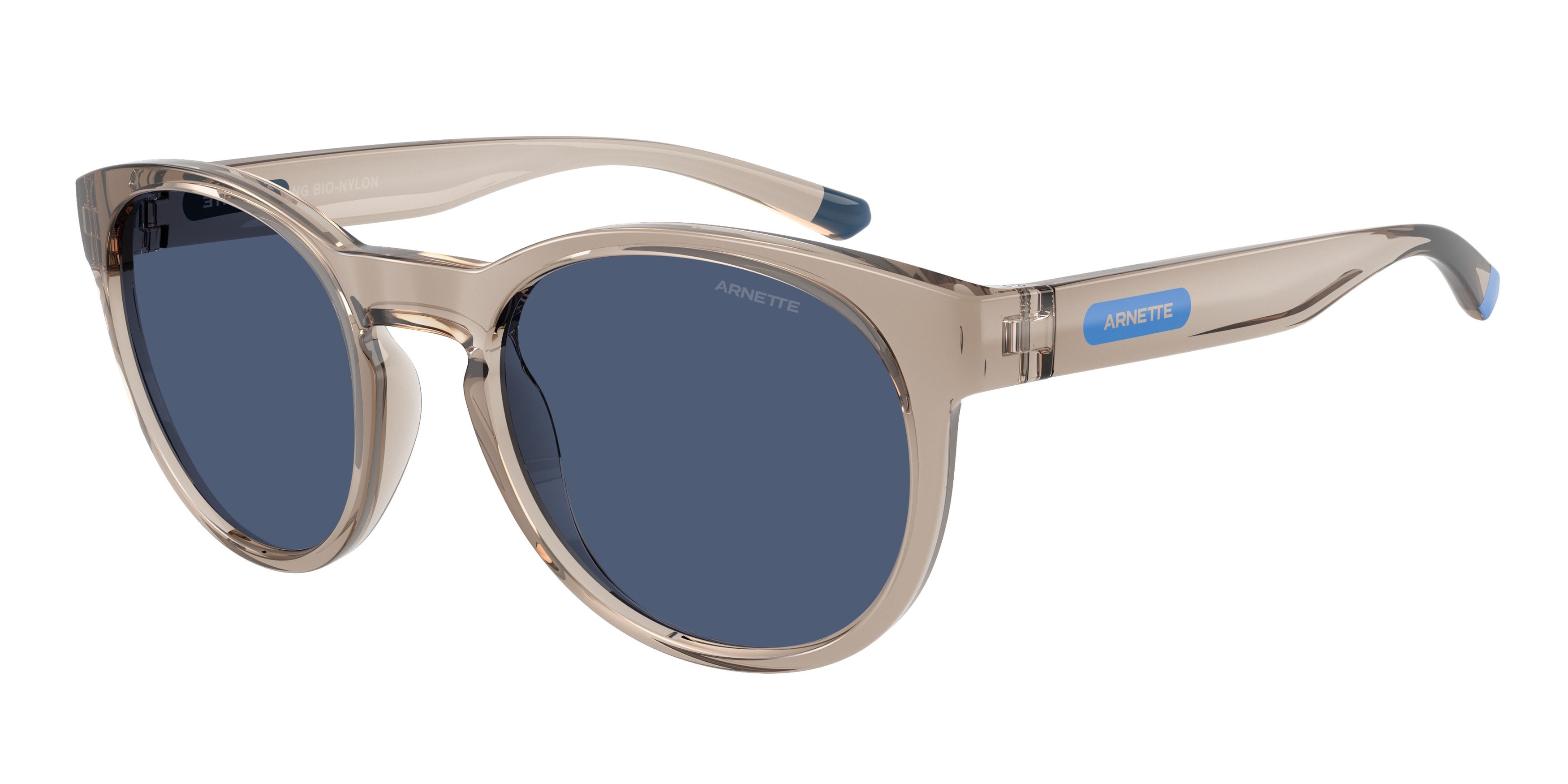 Sonnenbrillen Arnette AN 4371 (303080) farbe beige trasparente form pantos gläser blu scuro